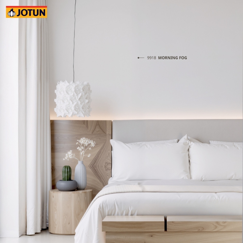 Sơn Jotun Màu Trắng Sứ 9918: Bảng Giá, Cách Phối Màu & Ứng Dụng Đẹp Cho Mọi Không Gian