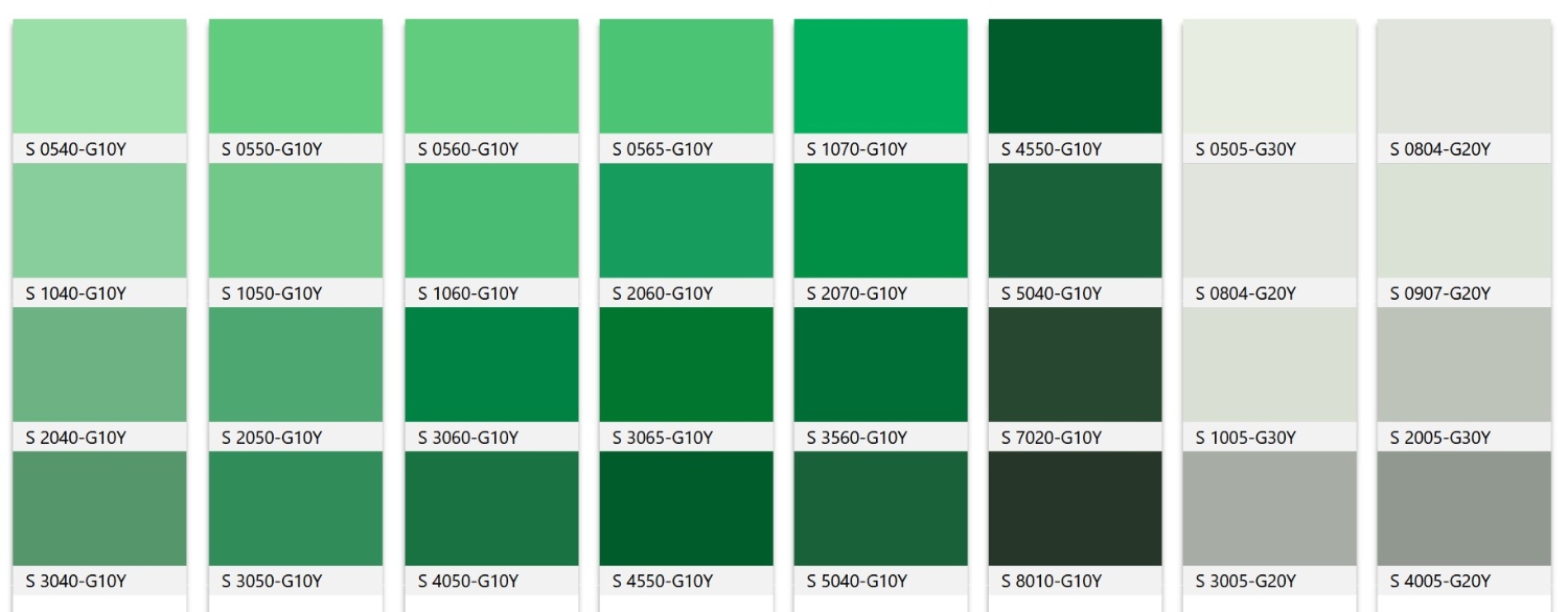 Sơn Jotun Màu Xanh lá