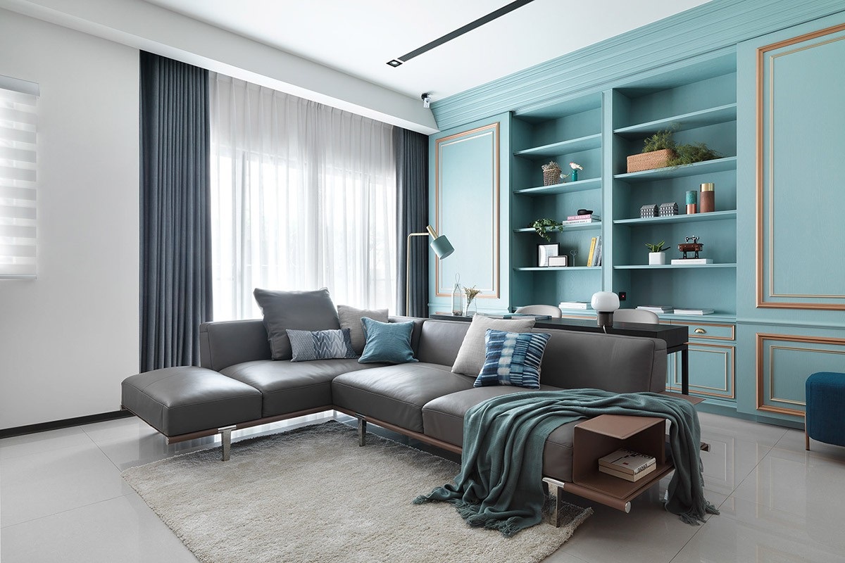 son nha mau xanh ngoc nhat