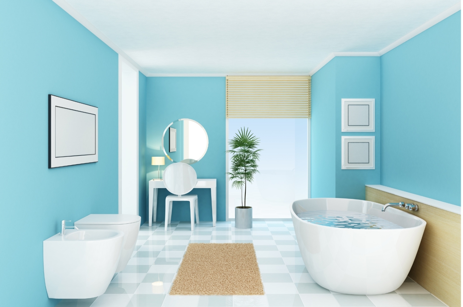 son phong tam mau xanh ngoc