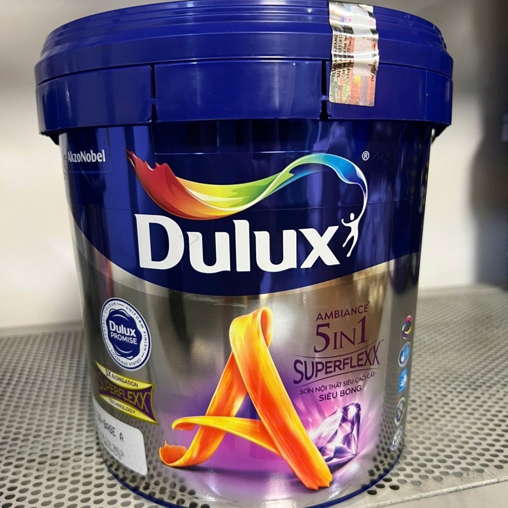 Sơn Dulux Ambiance 5in1 Superflexx Siêu Bóng (Z611B) – Co Giãn Gấp 3 Lần, Siêu Bóng Sang Trọng, Bảo Vệ Tường Bền Lâu