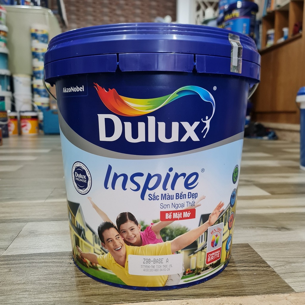 Dulux Inspire ngoài trời, tích hợp công nghệ ChromaBrite giữ màu chủ động