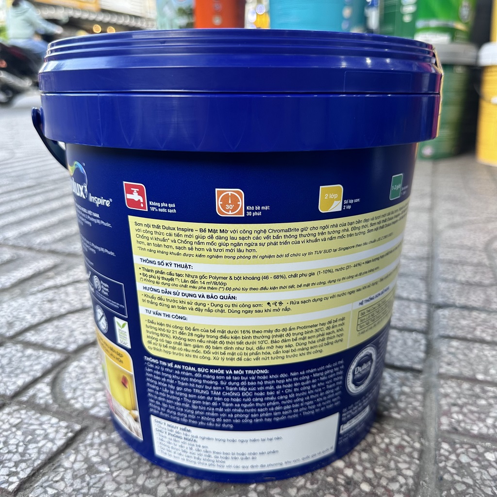 Sơn Dulux Inspire Nội Thất Mờ 39A Giá rẻ nhất có độ phủ cao dể thi công