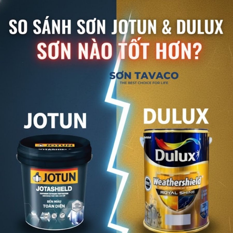 So sánh sơn Jotun và Dulux: Nên chọn loại nào?
