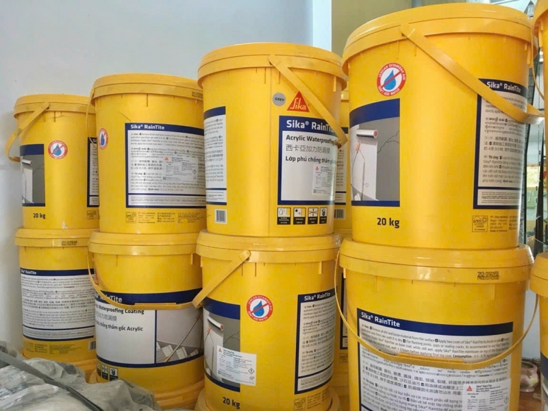 Sơn Chống Thấm Tường Sika Raintite, SikaCoat, Sikalastic 590 Loại Nào Tốt Nhất