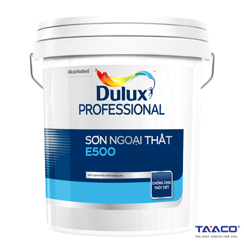 Sơn Dulux E500 Ngoại Thất Professional là lựa chọn hàng đầu cho những ai đang tìm kiếm sơn chuyên nghiệp để trang trí cho ngôi nhà của mình. Hãy xem hình ảnh liên quan để tìm hiểu thêm về tính năng và chất lượng của sản phẩm này.