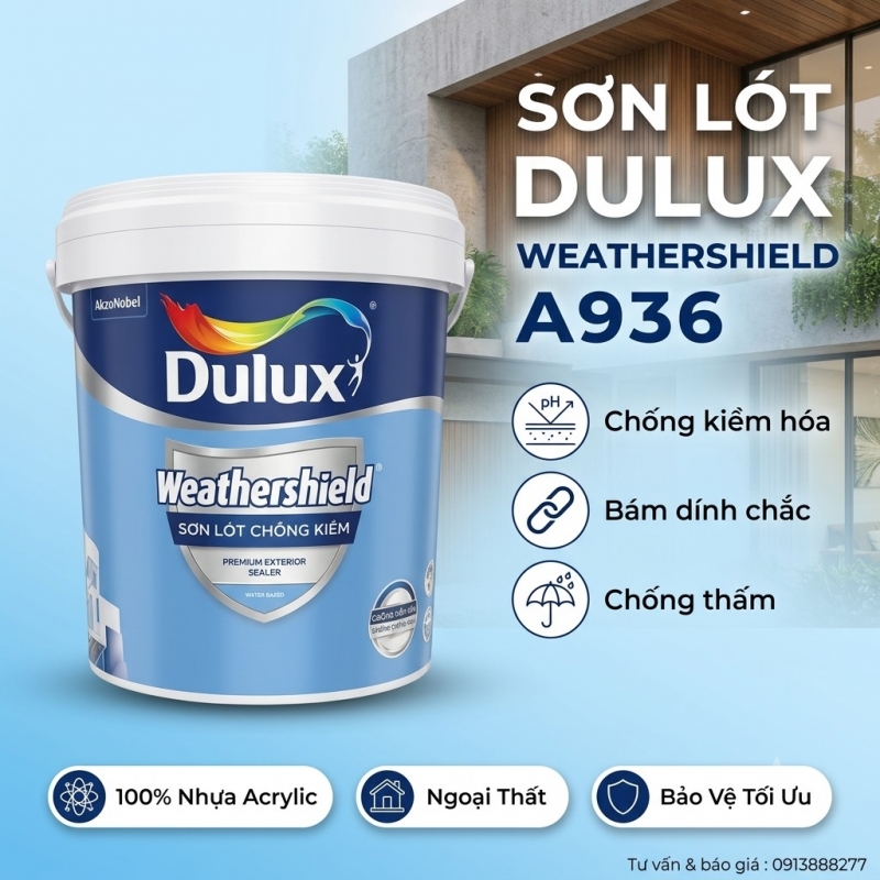 Sơn Lót Ngoại Thất Dulux Weathershield A936