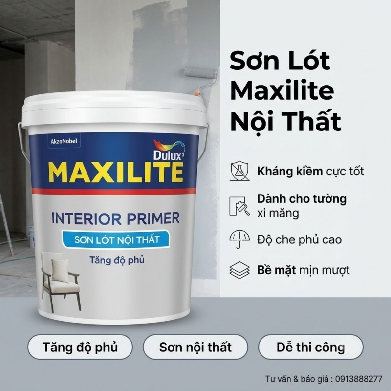 Sơn Lót Maxiite Trong Nhà ME4 15L