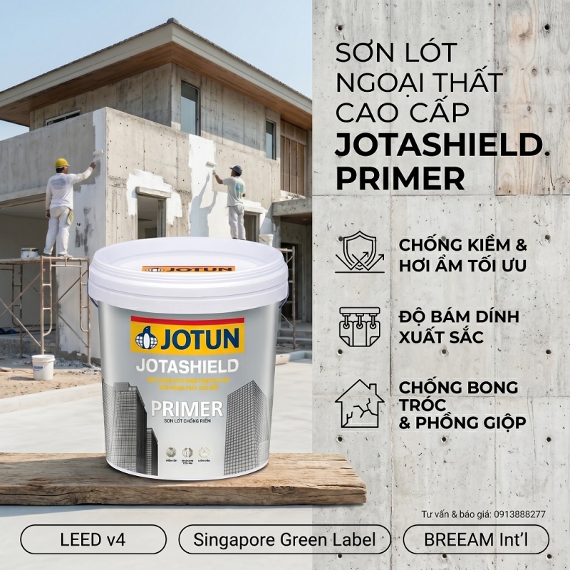 Sơn Lót Ngoại Thất Jotun Jotashield Primer 17L