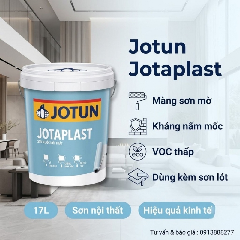 Sơn Nội Thất Jotun Jotaplast 17L