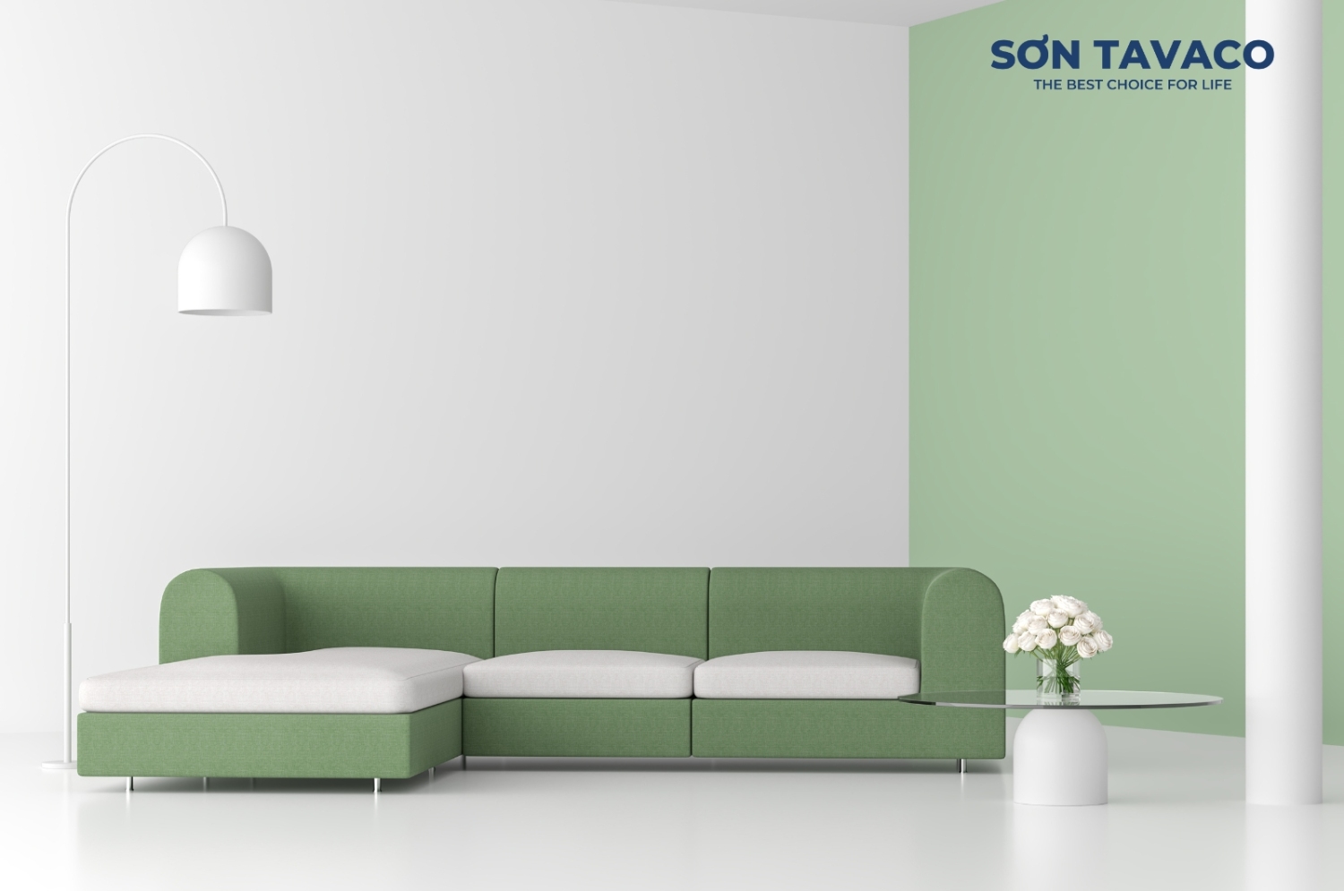 mau xanh reu mau trang