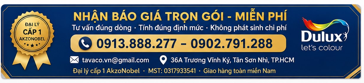 bang gia son dulux theo m2